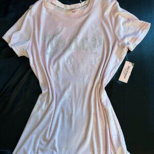 Juicy Couture Velour Baby Pink Nightgown Sleepdress NWT Y2k